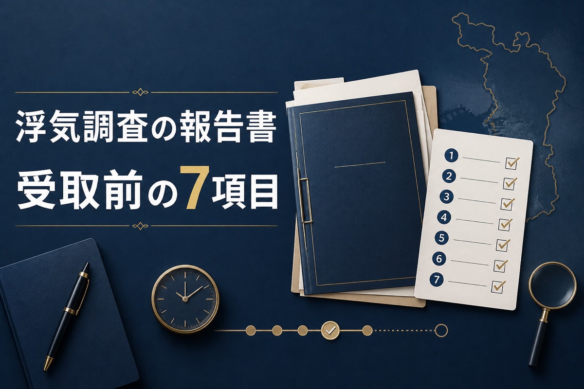 調査報告書、時系列のチェック表、大阪の地図を組み合わせたイメージ